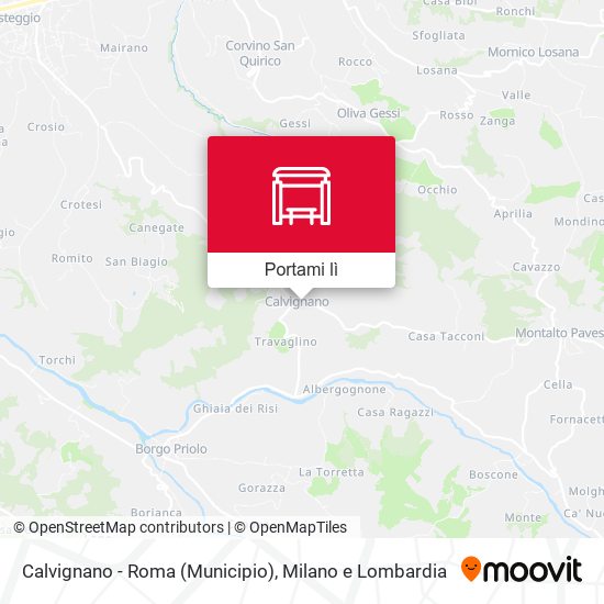 Mappa Calvignano - Roma (Municipio)