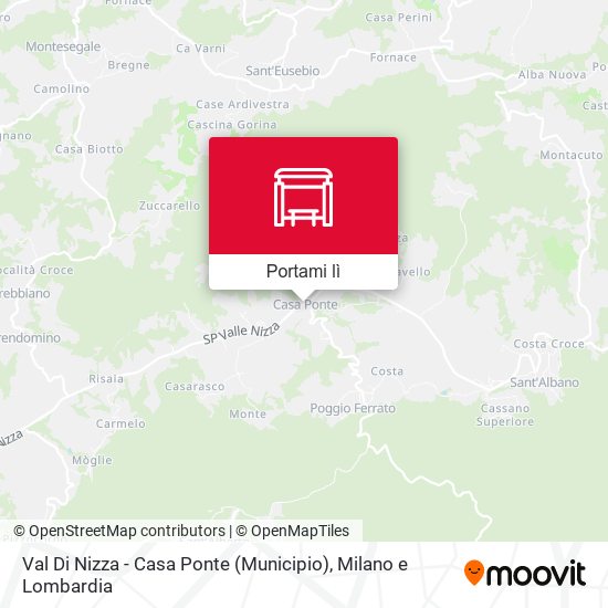 Mappa Val Di Nizza - Casa Ponte (Municipio)