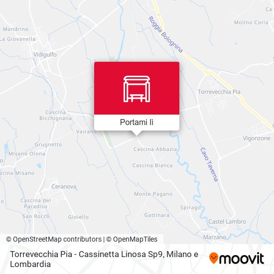 Mappa Torrevecchia Pia - Cassinetta Linosa Sp9