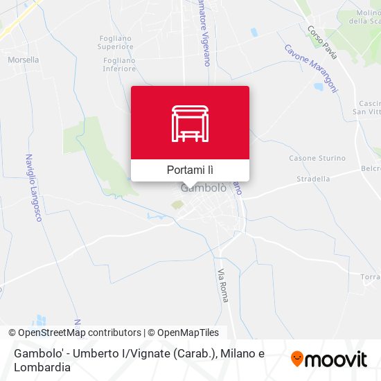 Mappa Gambolo' - Umberto I / Vignate (Carab.)