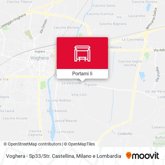 Mappa Voghera - Sp33/Str. Castellina
