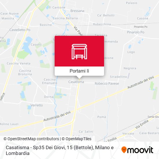 Mappa Casatisma - Sp35 Dei Giovi, 15 (Bettole)