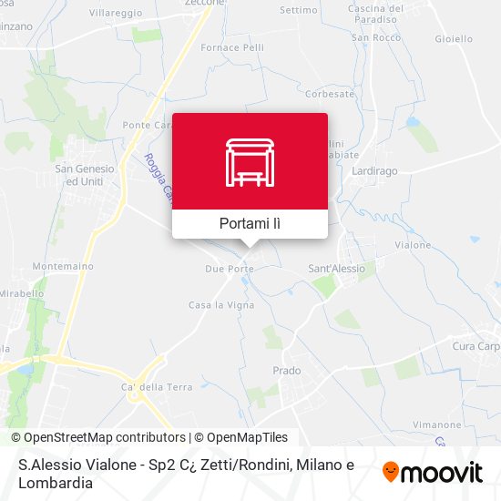 Mappa S.Alessio Vialone - Sp2 C¿ Zetti / Rondini