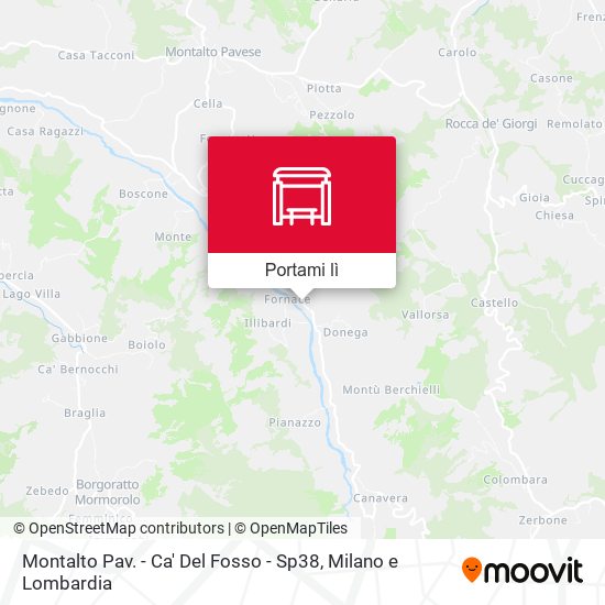 Mappa Montalto Pav. - Ca' Del Fosso - Sp38