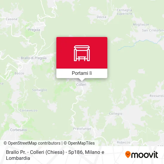 Mappa Brallo Pr. - Colleri (Chiesa) - Sp186