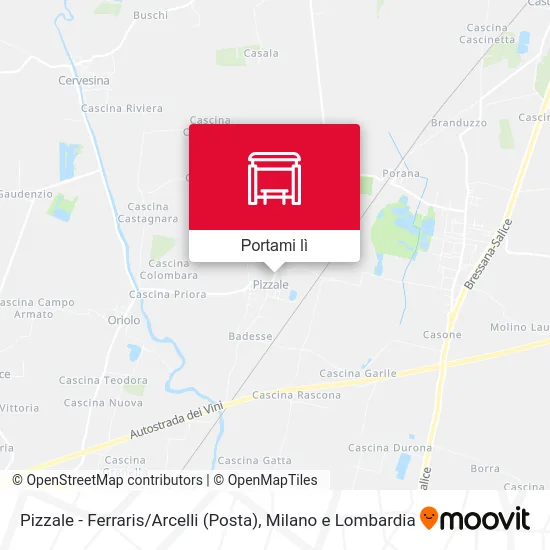 Mappa Pizzale - Ferraris / Arcelli (Posta)