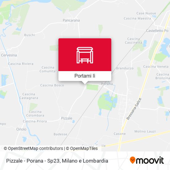 Mappa Pizzale - Porana - Sp23