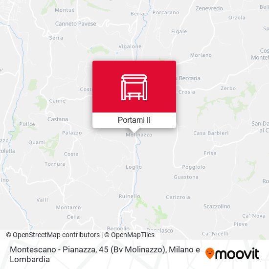 Mappa Montescano - Pianazza, 45 (Bv Molinazzo)