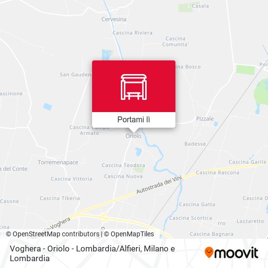 Mappa Voghera - Oriolo - Lombardia / Alfieri