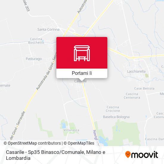 Mappa Casarile - Sp35 Binasco / Comunale