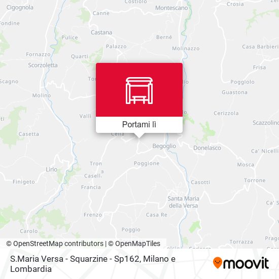 Mappa S.Maria Versa - Squarzine - Sp162