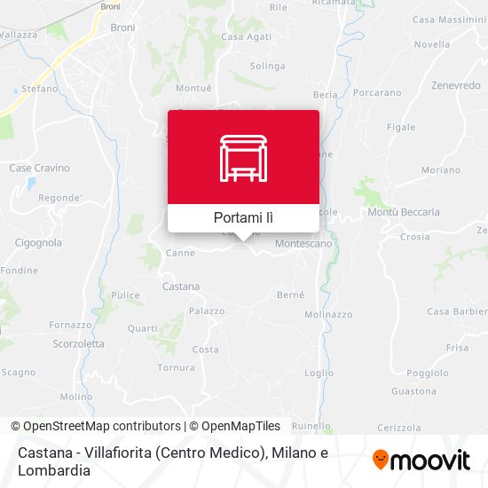 Mappa Castana - Villafiorita (Centro Medico)