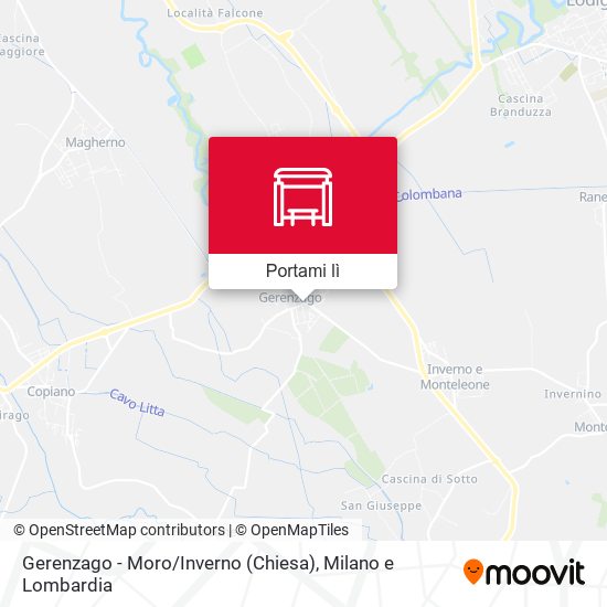 Mappa Gerenzago - Moro / Inverno (Chiesa)
