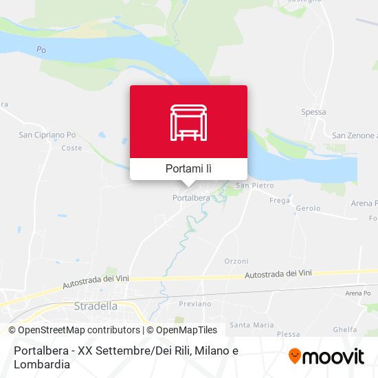 Mappa Portalbera - XX Settembre / Dei Rili