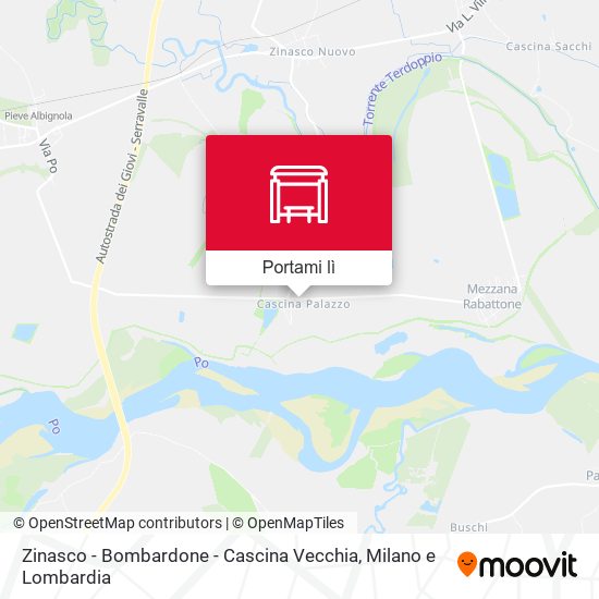 Mappa Zinasco - Bombardone - Cascina Vecchia
