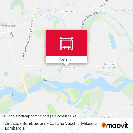 Mappa Zinasco - Bombardone - Cascina Vecchia