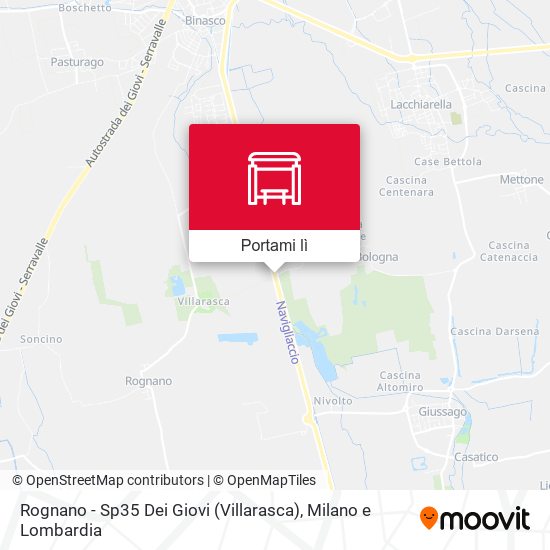 Mappa Rognano - Sp35 Dei Giovi (Villarasca)