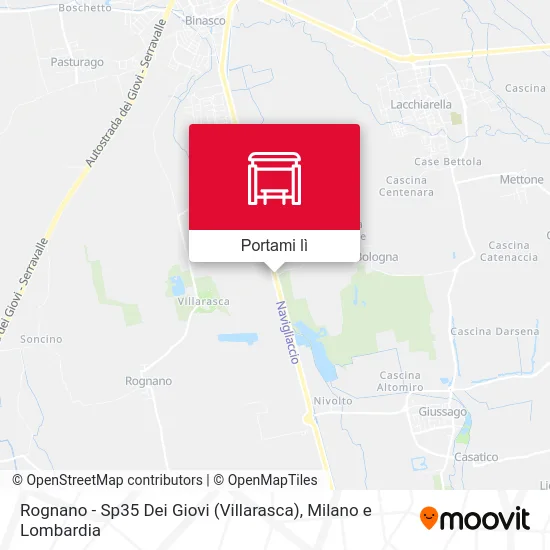 Mappa Rognano - Sp35 Dei Giovi (Villarasca)
