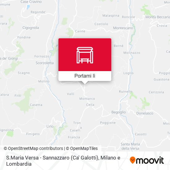 Mappa S.Maria Versa - Sannazzaro (Ca' Galotti)