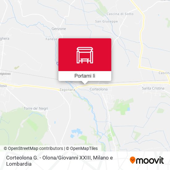 Mappa Corteolona G. - Olona / Giovanni XXIII