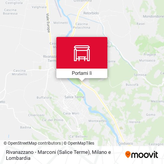 Mappa Rivanazzano - Marconi (Salice Terme)