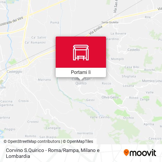 Mappa Corvino S.Quirico - Roma/Rampa