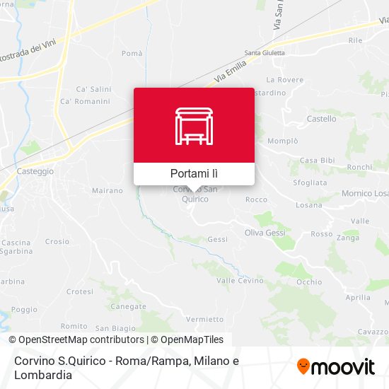 Mappa Corvino S.Quirico - Roma/Rampa