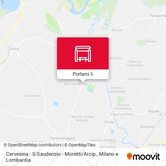 Mappa Cervesina - S.Gaudenzio - Moretti / Arcip.