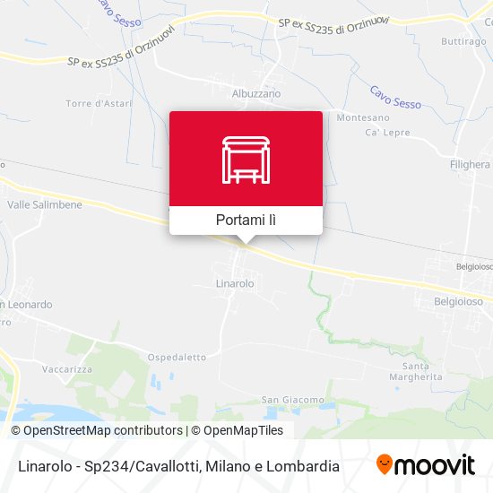 Mappa Linarolo - Sp234/Cavallotti