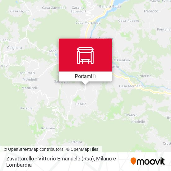 Mappa Zavattarello - Vittorio Emanuele (Rsa)