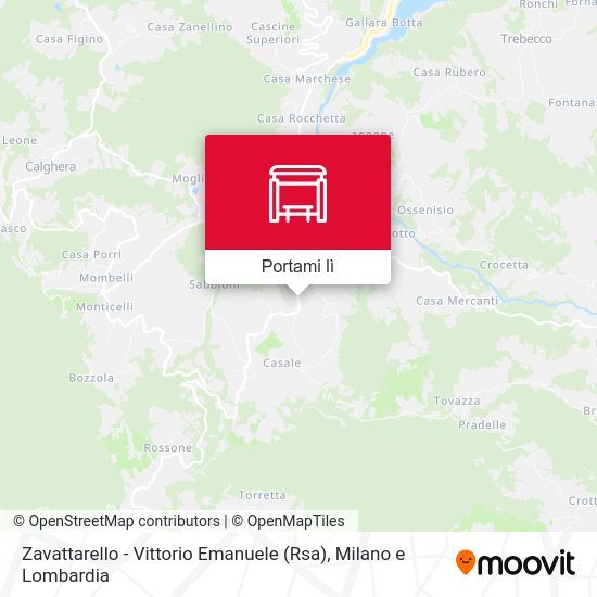 Mappa Zavattarello - Vittorio Emanuele (Rsa)
