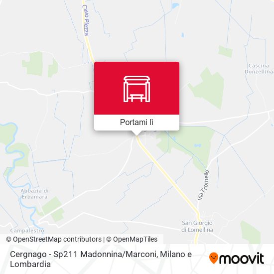 Mappa Cergnago - Sp211 Madonnina / Marconi