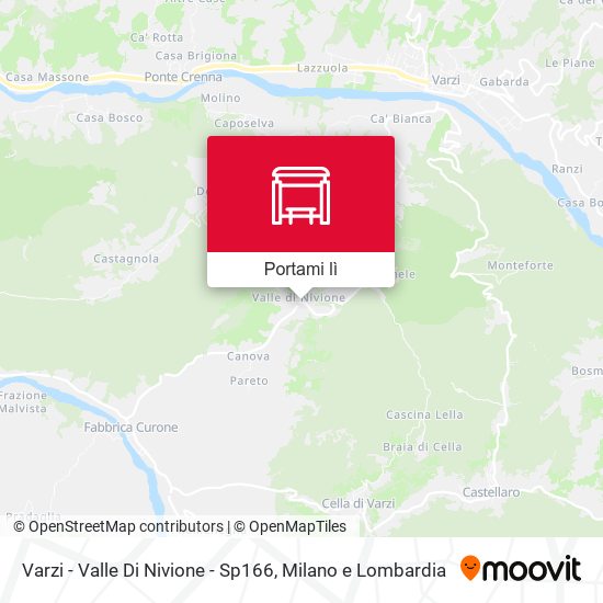 Mappa Varzi - Valle Di Nivione - Sp166