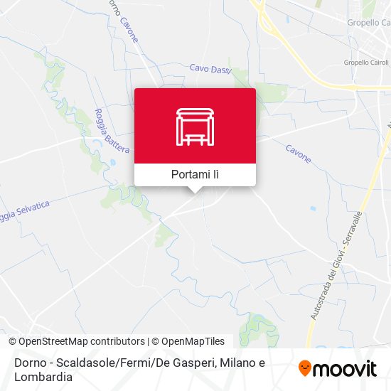 Mappa Dorno - Scaldasole / Fermi / De Gasperi