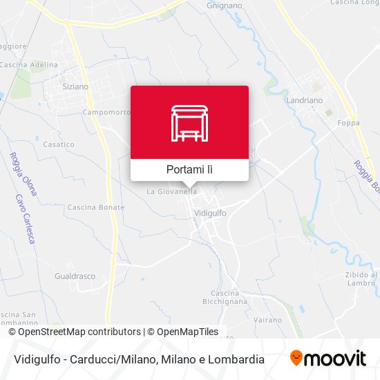 Mappa Vidigulfo - Carducci/Milano