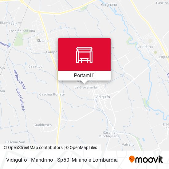 Mappa Vidigulfo - Mandrino - Sp50