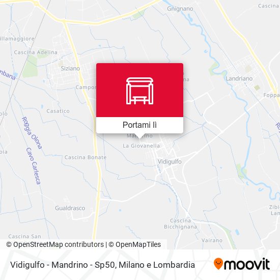 Mappa Vidigulfo - Mandrino - Sp50