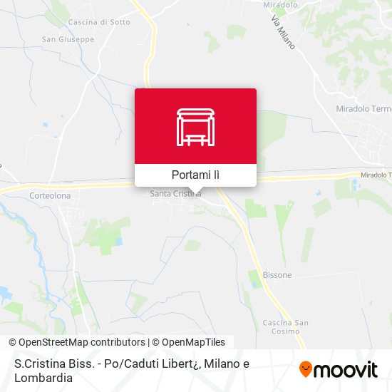 Mappa S.Cristina Biss. - Po / Caduti Libert¿