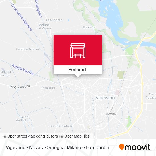 Mappa Vigevano - Novara/Omegna