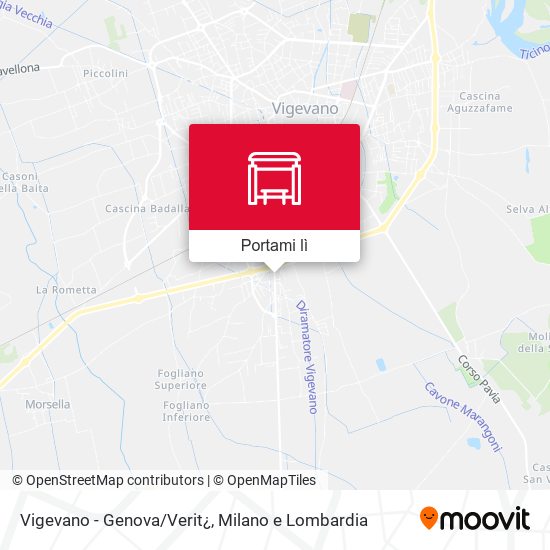 Mappa Vigevano - Genova/Verit¿