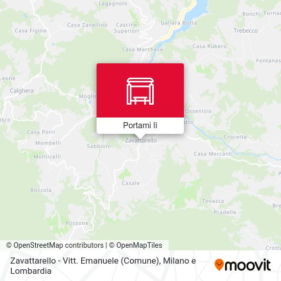 Mappa Zavattarello - Vitt. Emanuele (Comune)