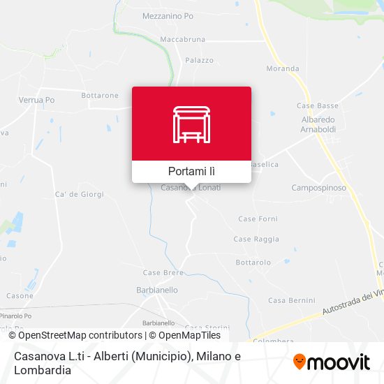 Mappa Casanova L.ti - Alberti (Municipio)