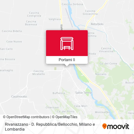 Mappa Rivanazzano - D. Repubblica / Bellocchio