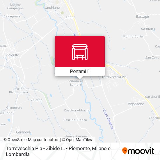 Mappa Torrevecchia Pia - Zibido L. - Piemonte