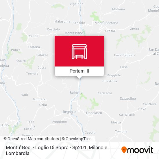 Mappa Montu' Bec. - Loglio Di Sopra - Sp201