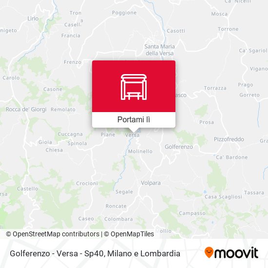 Mappa Golferenzo - Versa - Sp40