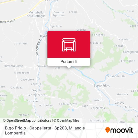 Mappa B.go Priolo - Cappelletta - Sp203