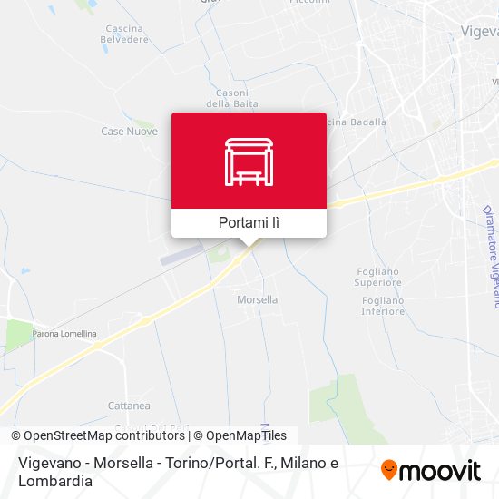 Mappa Vigevano - Morsella - Torino / Portal. F.