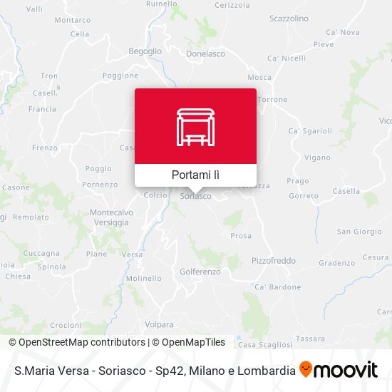 Mappa S.Maria Versa - Soriasco - Sp42