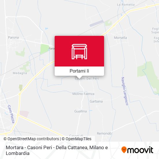 Mappa Mortara - Casoni Peri - Della Cattanea